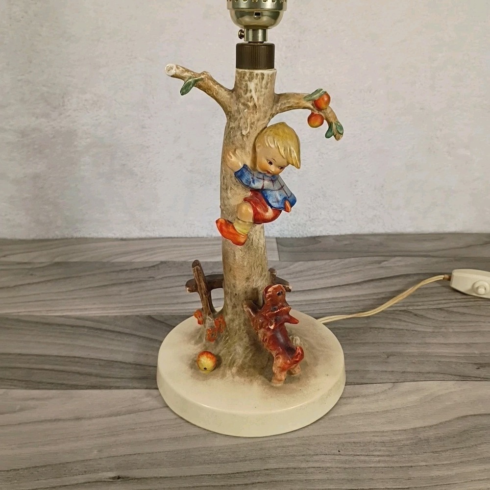 Vintage Table Lamp Culprits 18" Hummel Boy & Dog Goebel 44A - Picture 4 of 16